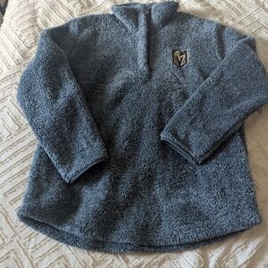 NHL Las Vegas Golden Knights Sherpa Pullover Sweater Large Cozy Fleece